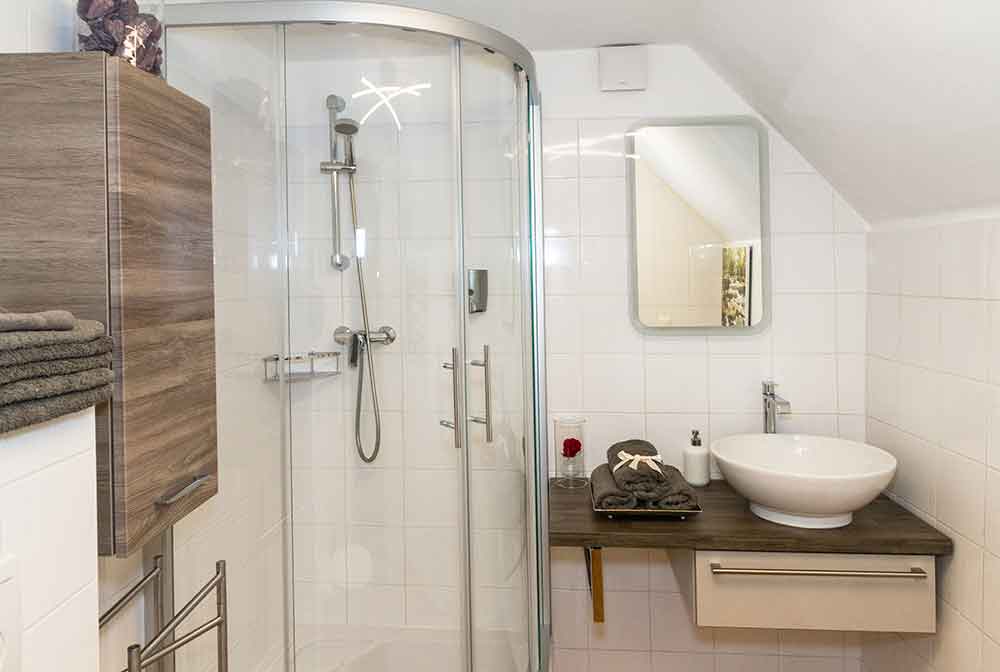 Badezimmer – Appartement Joanneum 5. Stock