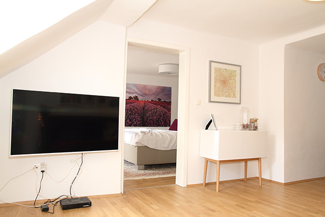 Wohnbereich – Appartement Joanneum 5. Stock